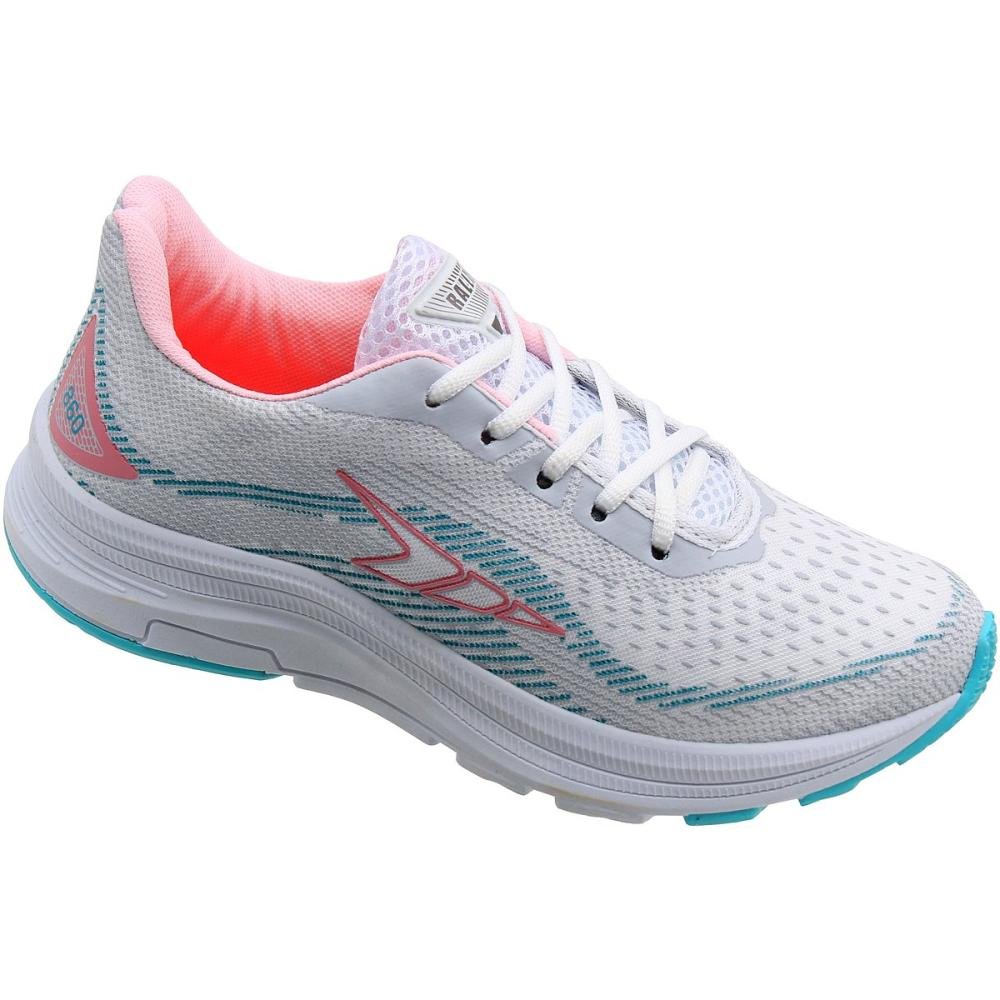 Tênis de Corrida Rally Esportivo Feminino Branco/Verde