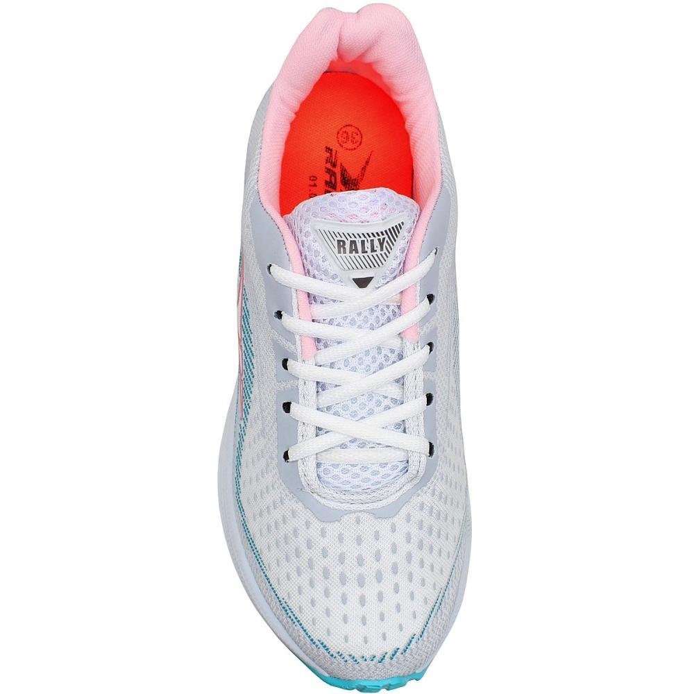 Tênis de Corrida Rally Esportivo Feminino Branco/Verde 4