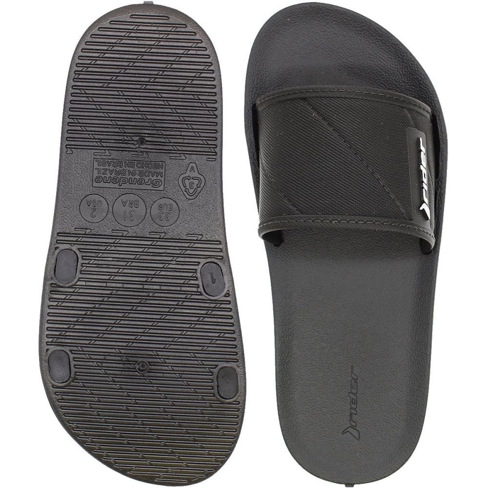 Chinelo Slide Infantil Rider Street Solado Macio Menino Preto 3