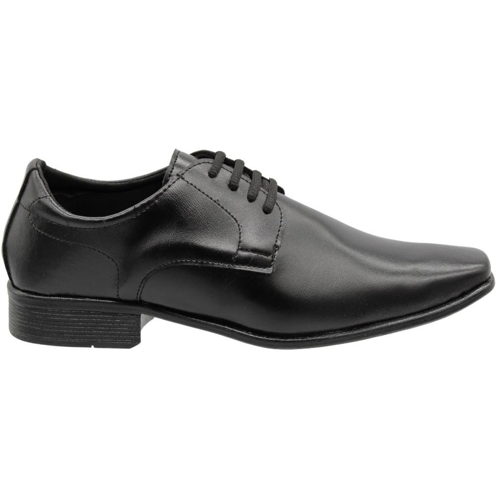 Sapato Social Socialle Premium Com Cadarço Masculino Preto 1