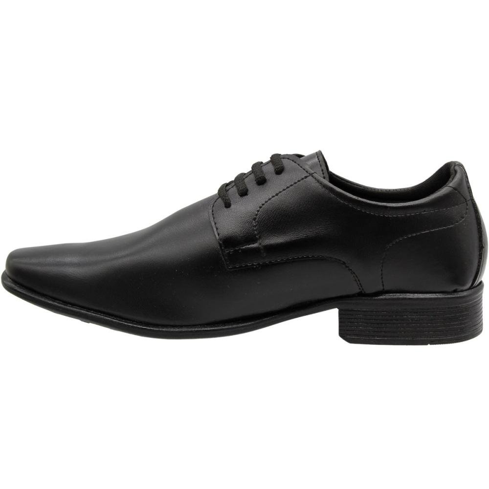 Sapato Social Socialle Premium Com Cadarço Masculino Preto 2