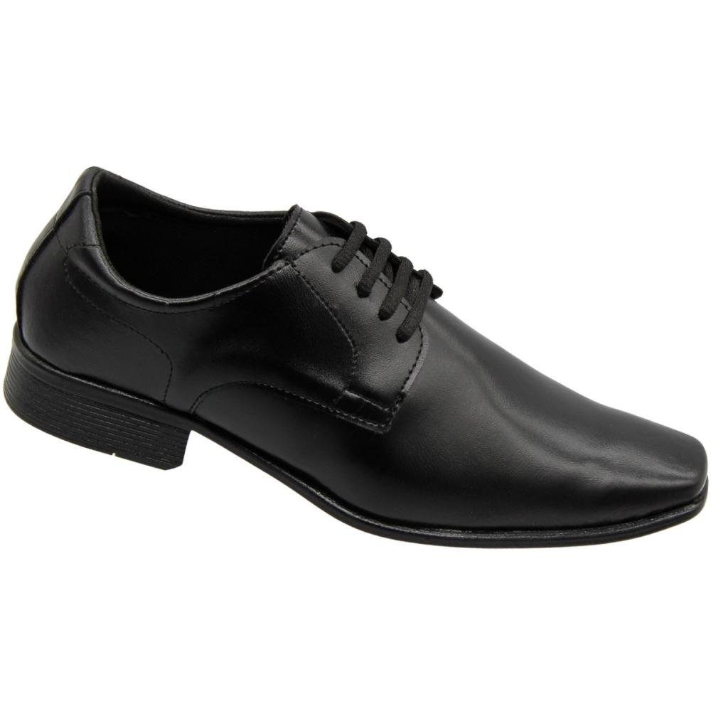 Sapato Social Socialle Premium Com Cadarço Masculino Preto 3