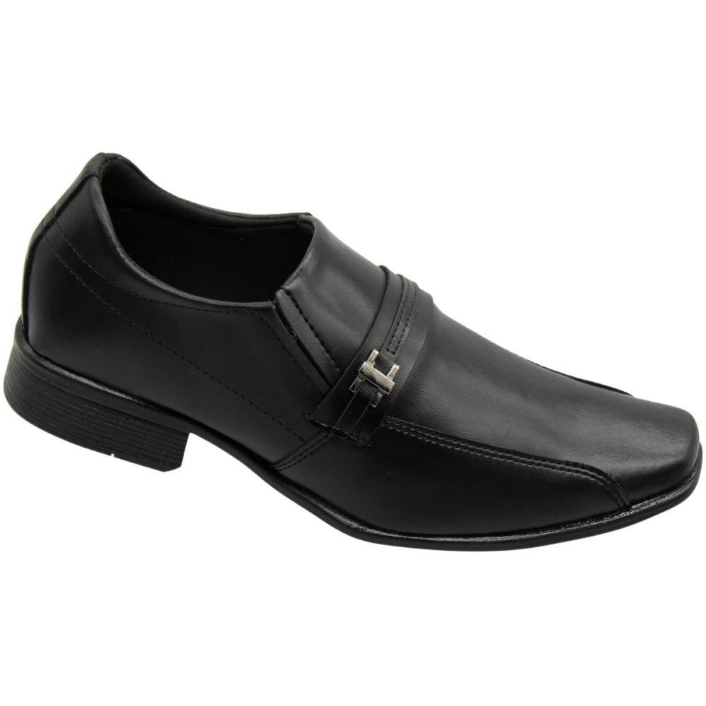 Sapato Social Socialle Premium Sem Cadarço Masculino Preto 3