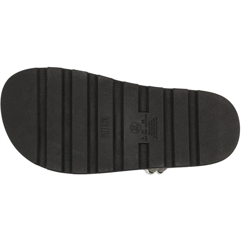 Sandália Papete Vizzano Plataforma Tiras Strass Black Diamond Feminina Preto 5