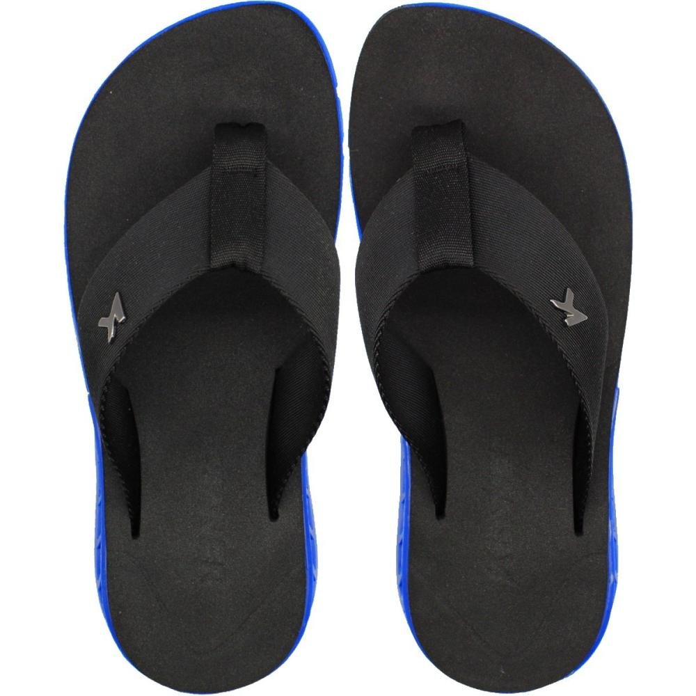 Sandália De Dedo Kenner Rakka U1 Salto Vazado Confortável Masculina Preto/Azul 1