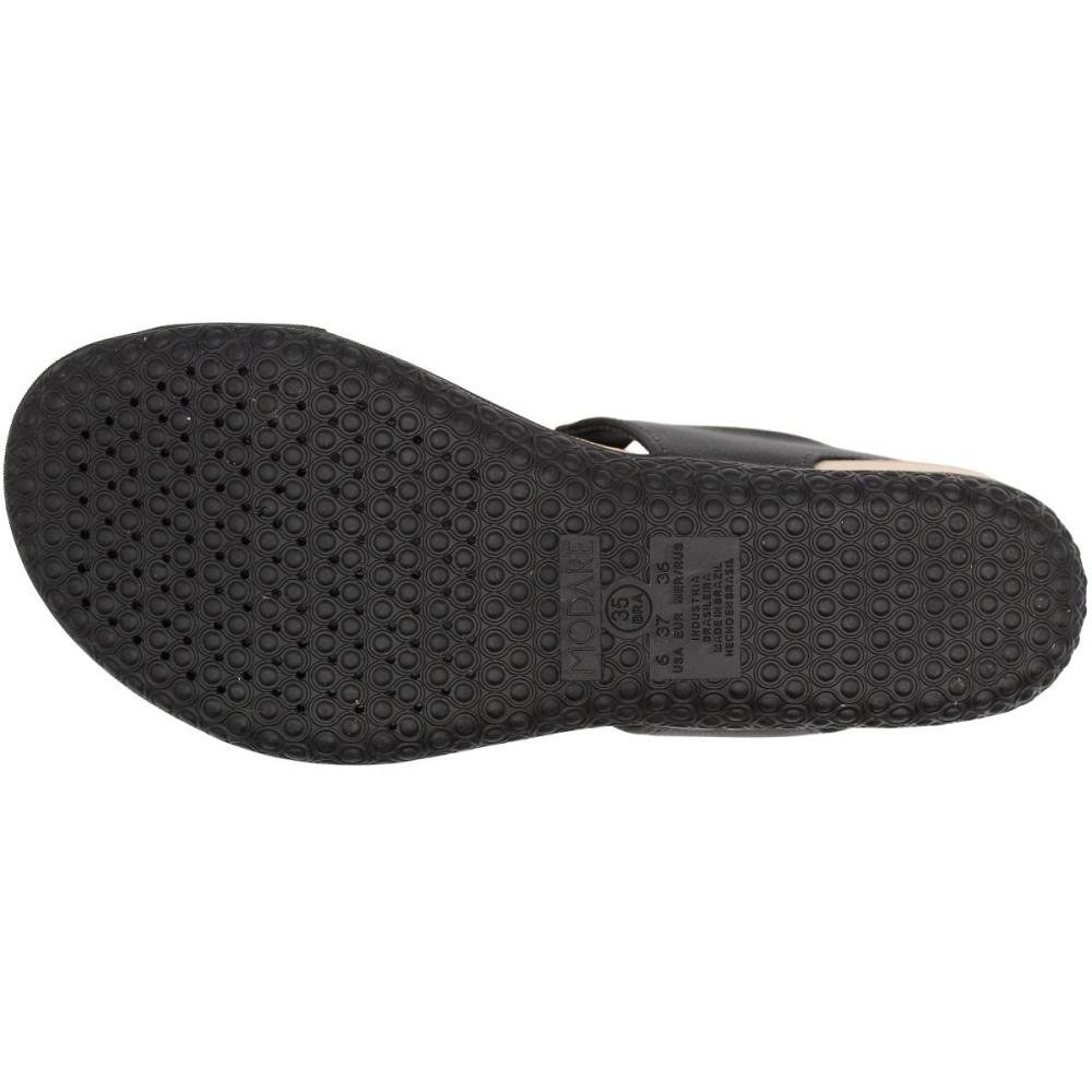 Sandália Rasteira Modare Ultra Conforto Tiras Elásticas Feminina Preto 5