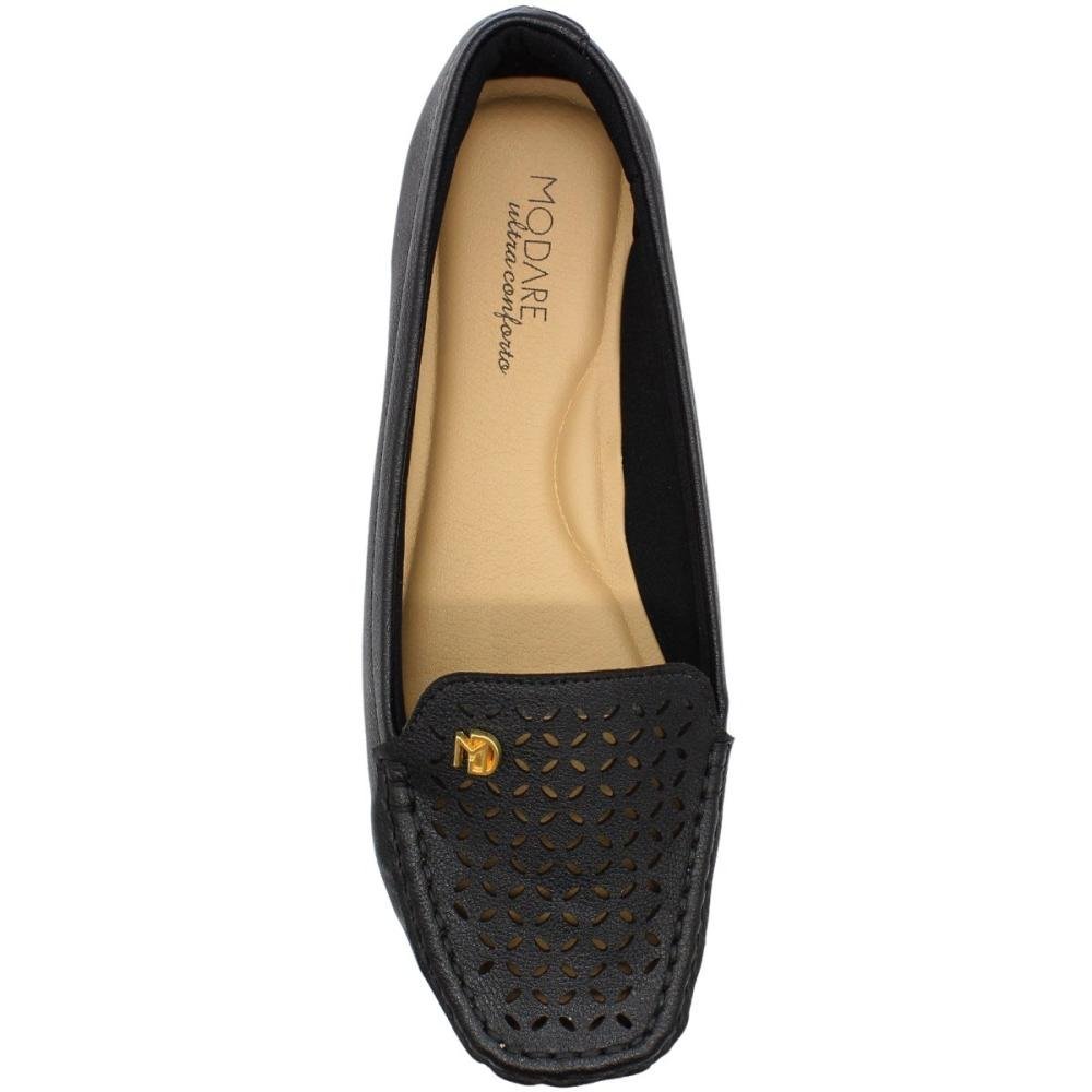 Mocassim Modare Tresse Ultra Conforto Feminino Preto 4