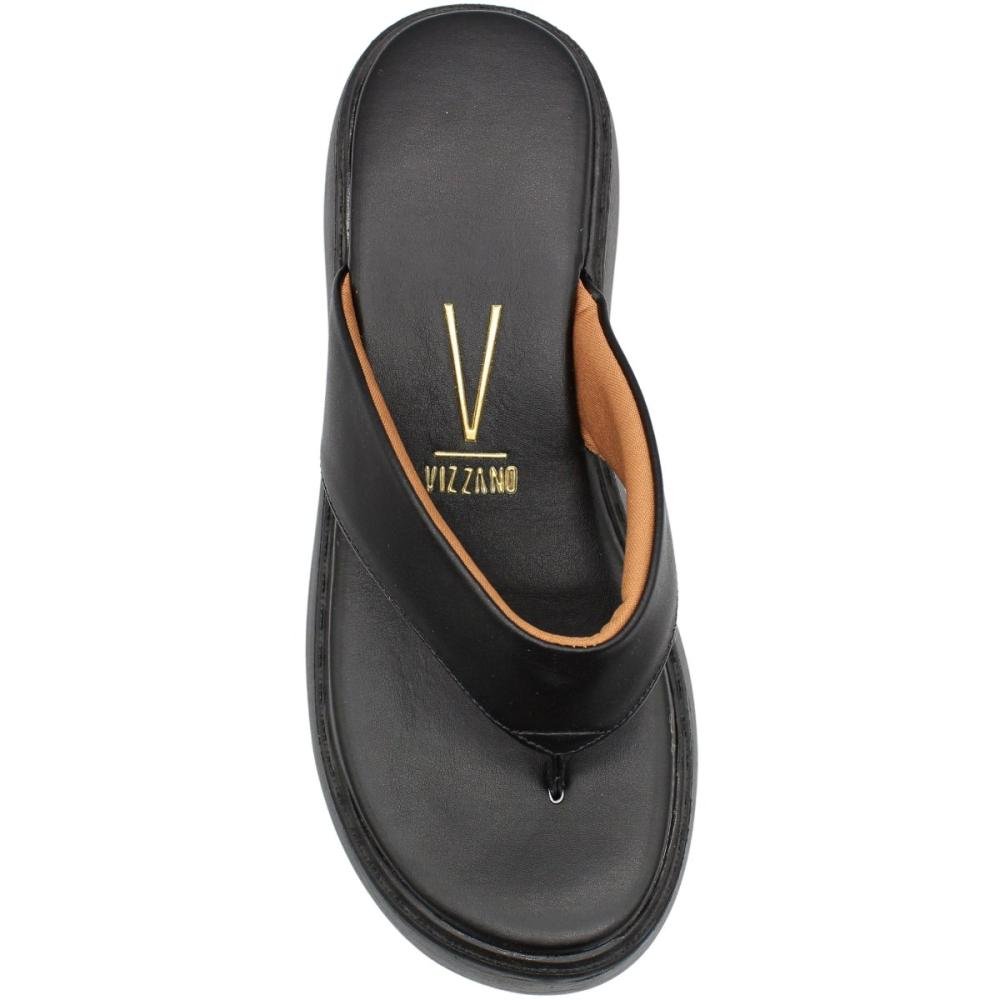 Tamanco De Dedo Plataforma Vizzano Tira Macia Feminino Preto 4