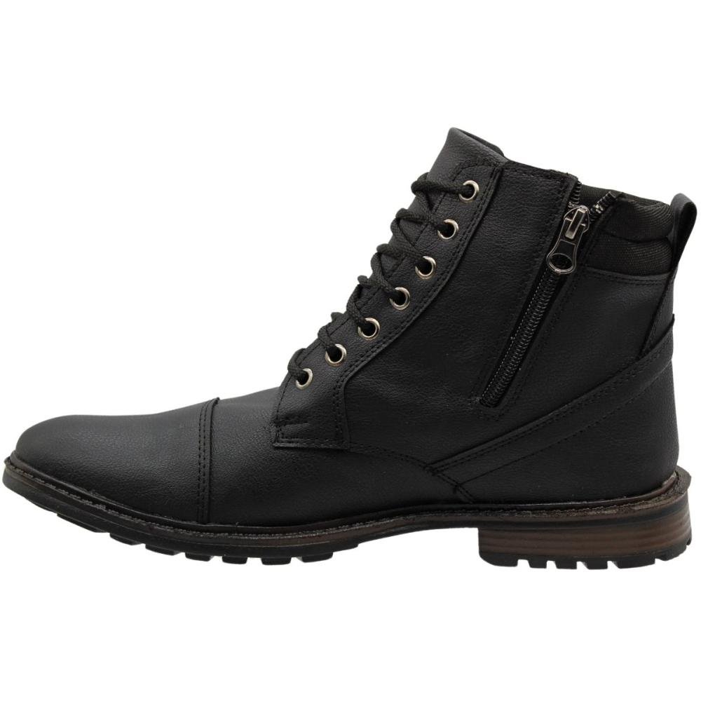 Bota Casual Code PDM Logan Zíper Masculina Preto 2