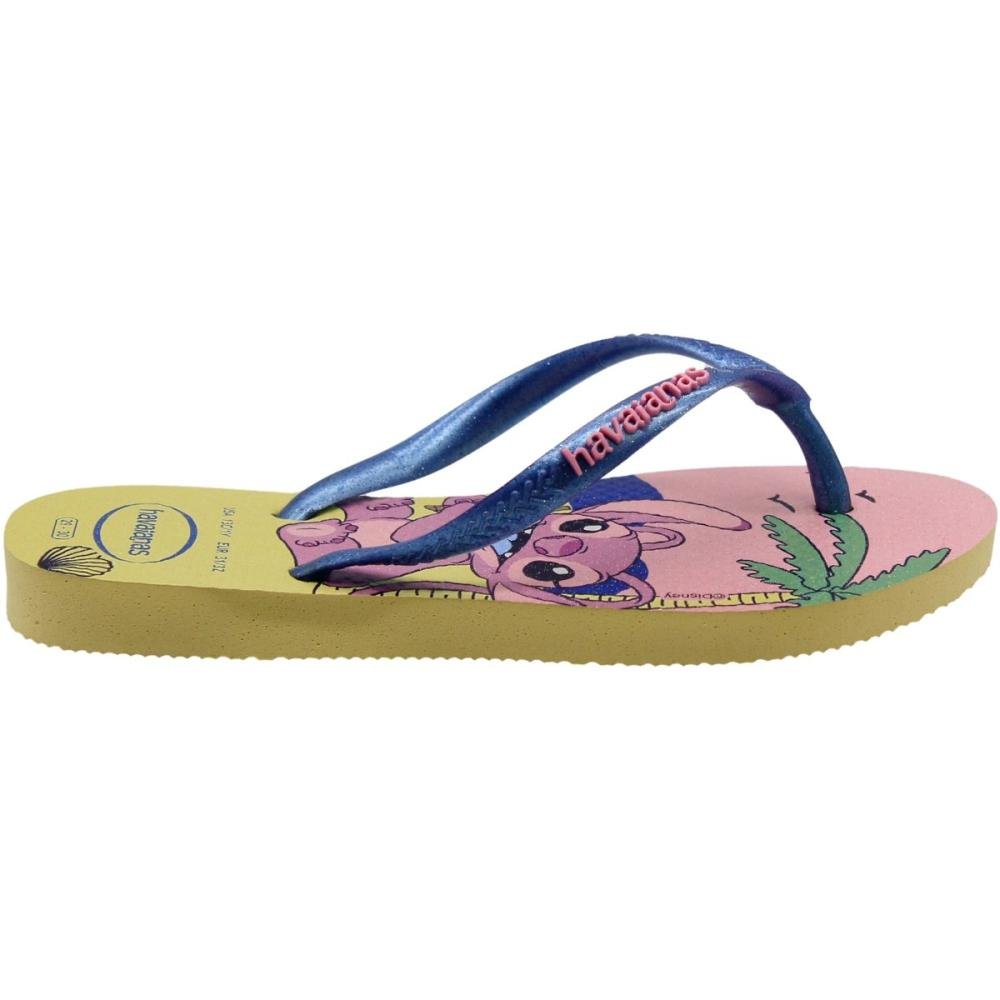 Chinelo de Dedo Havaianas Slim Infantil Menina Azul 2