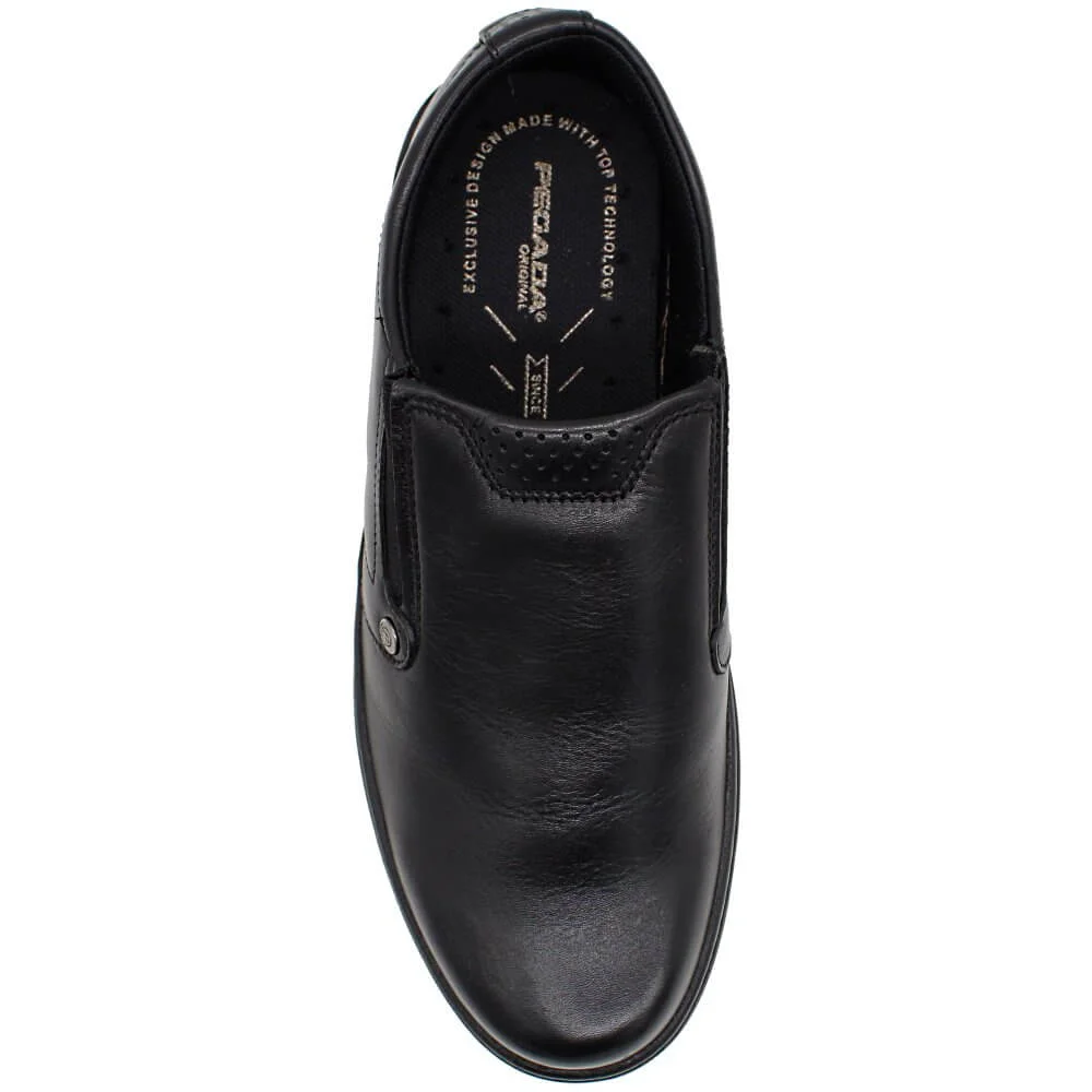 Sapato Pegada Comfort Anilina Soft Social Masculino Preto 2