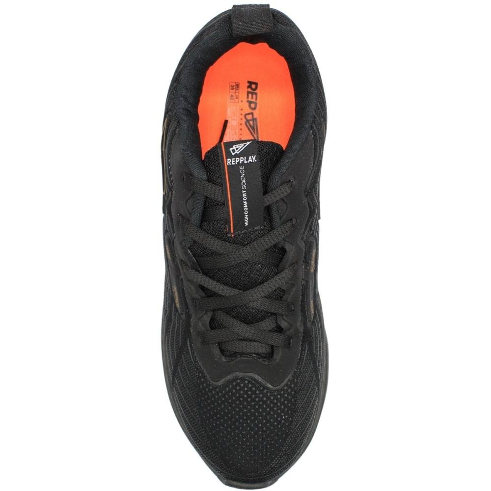 Tênis Esportivo Repplay High Soft Gel Texturizado Masculino Preto 4