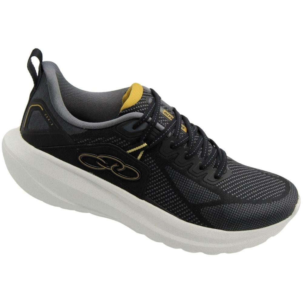 Tênis Esportivo Olympikus Zex 2 Running Confortável Masculino Preto 3