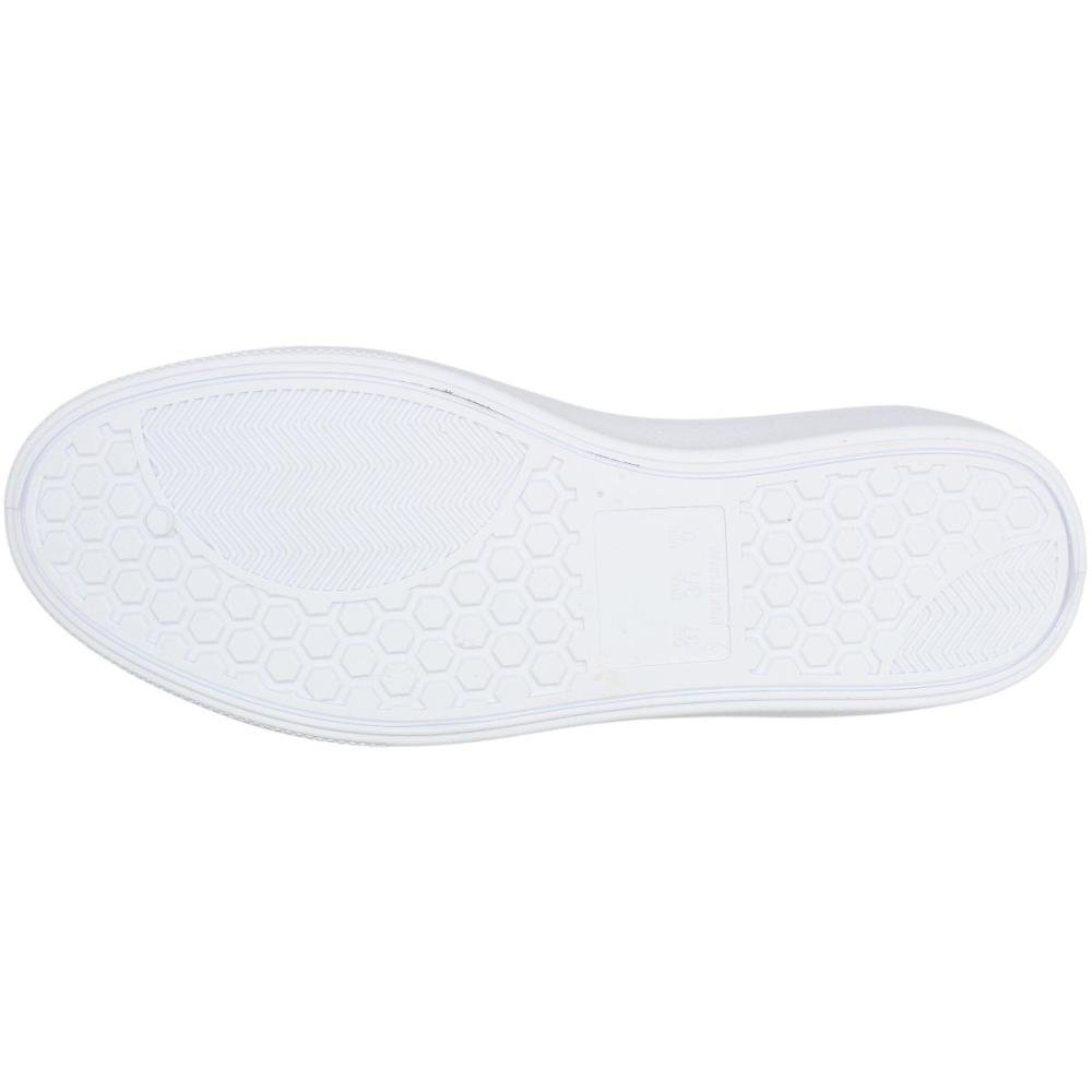 Tênis Casual Mendii Metalizado Cadarço Elástico Feminino Branco 5