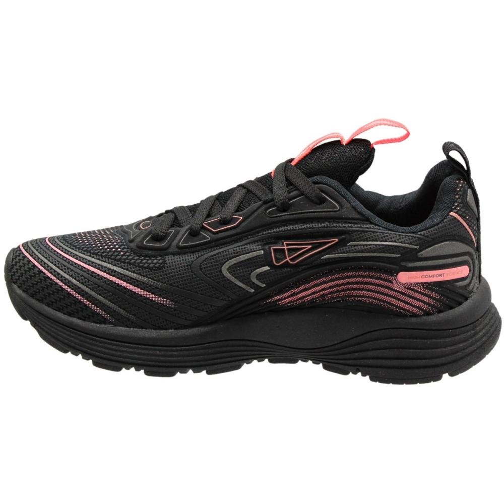 Tênis Esportivo Repplay Line Macio Science Texturizado Feminino Preto/Rosa 2