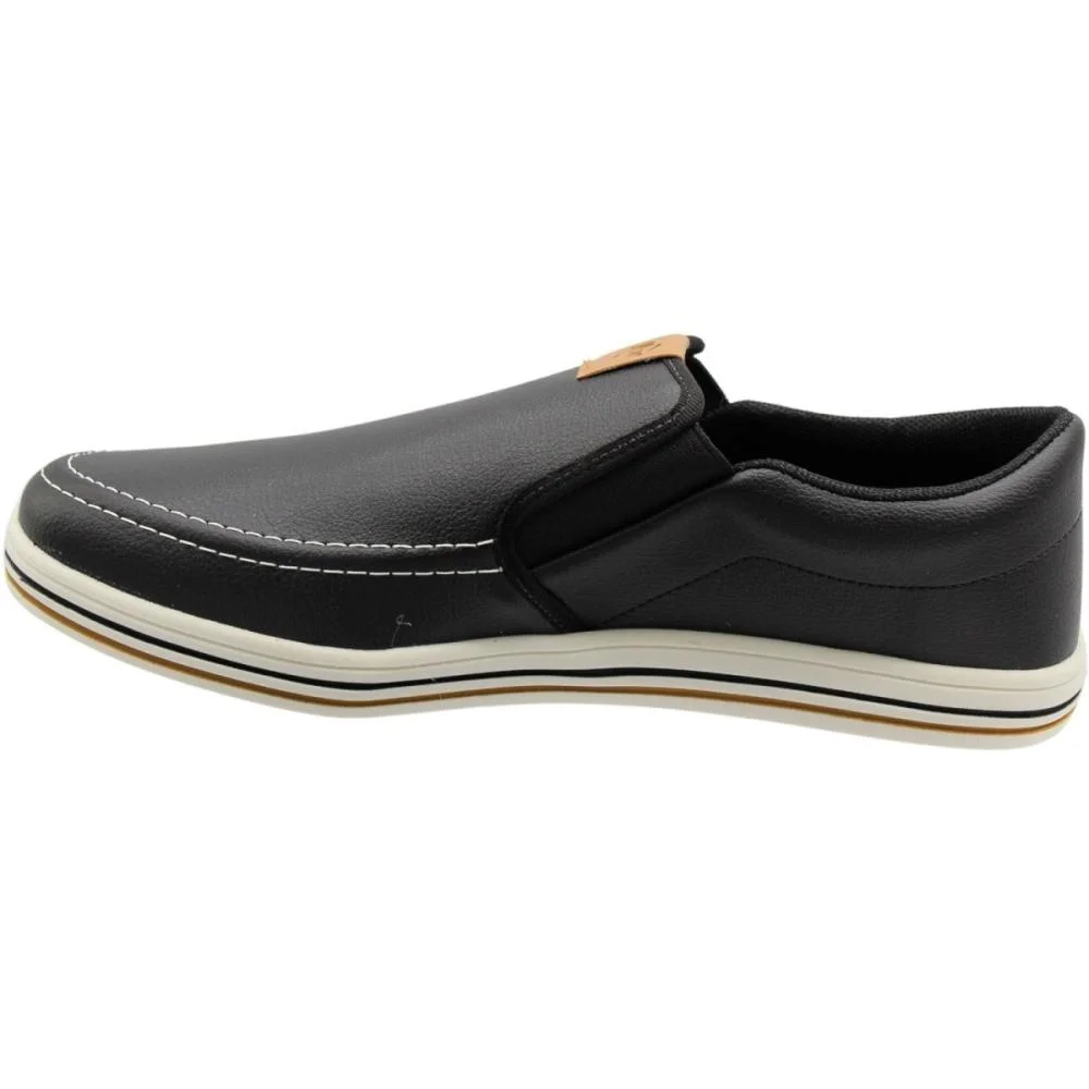 Sapato Social BRsport Sem Cadarço Masculino Preto 2