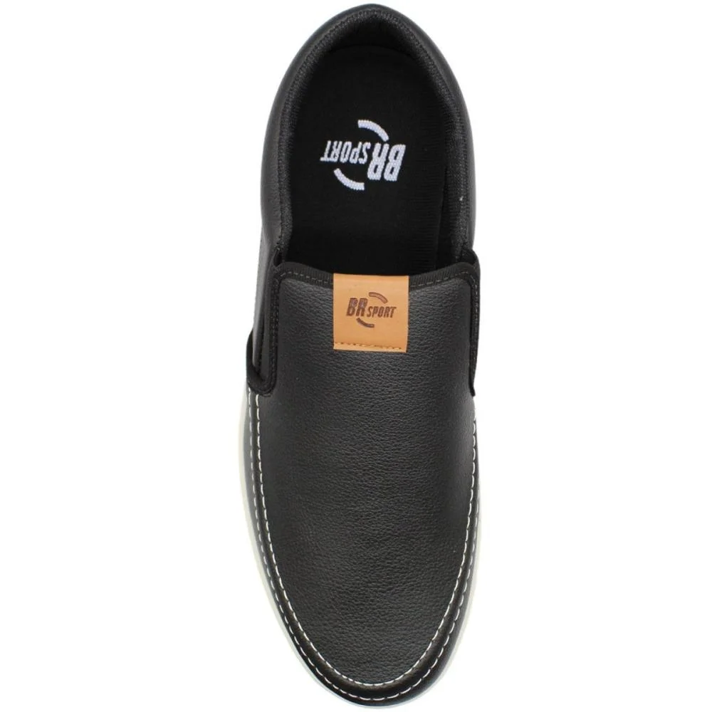 Sapato Social BRsport Sem Cadarço Masculino Preto 4