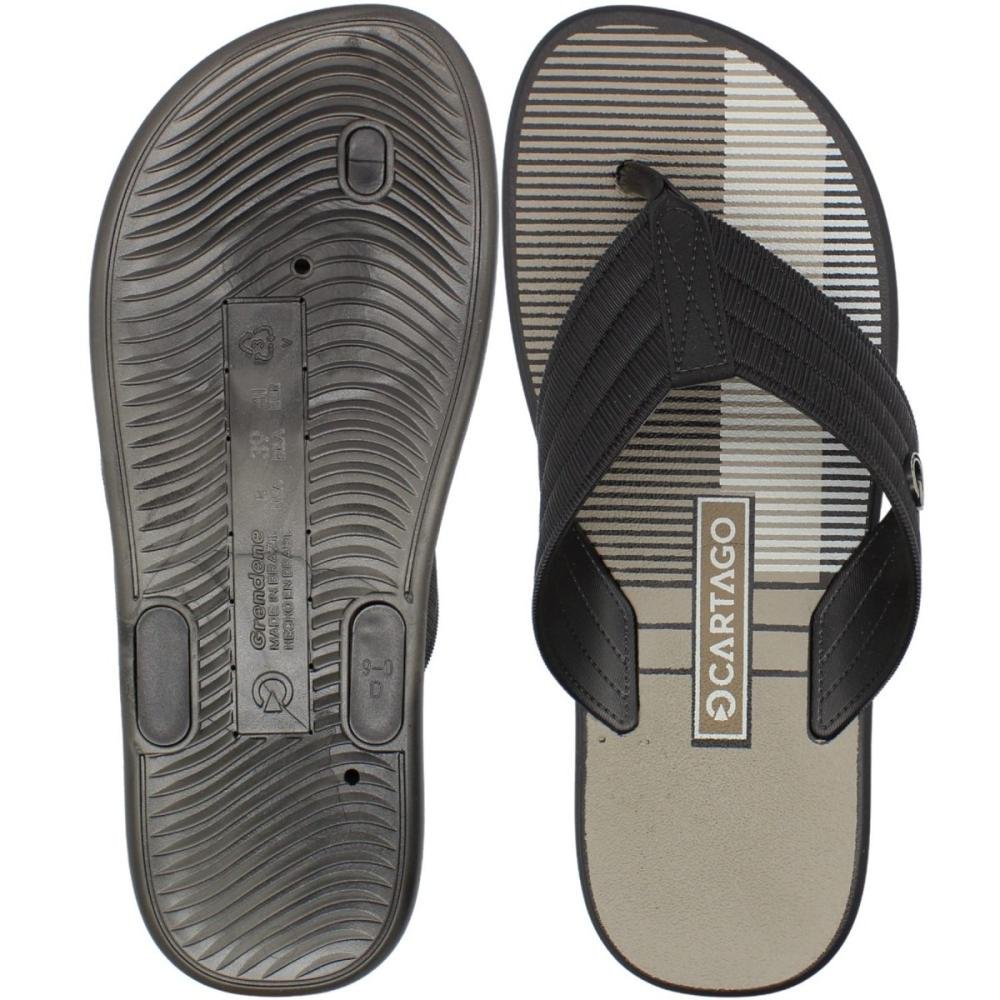 Chinelo de Dedo Cartago Montreal Elegante Masculino Preto 3