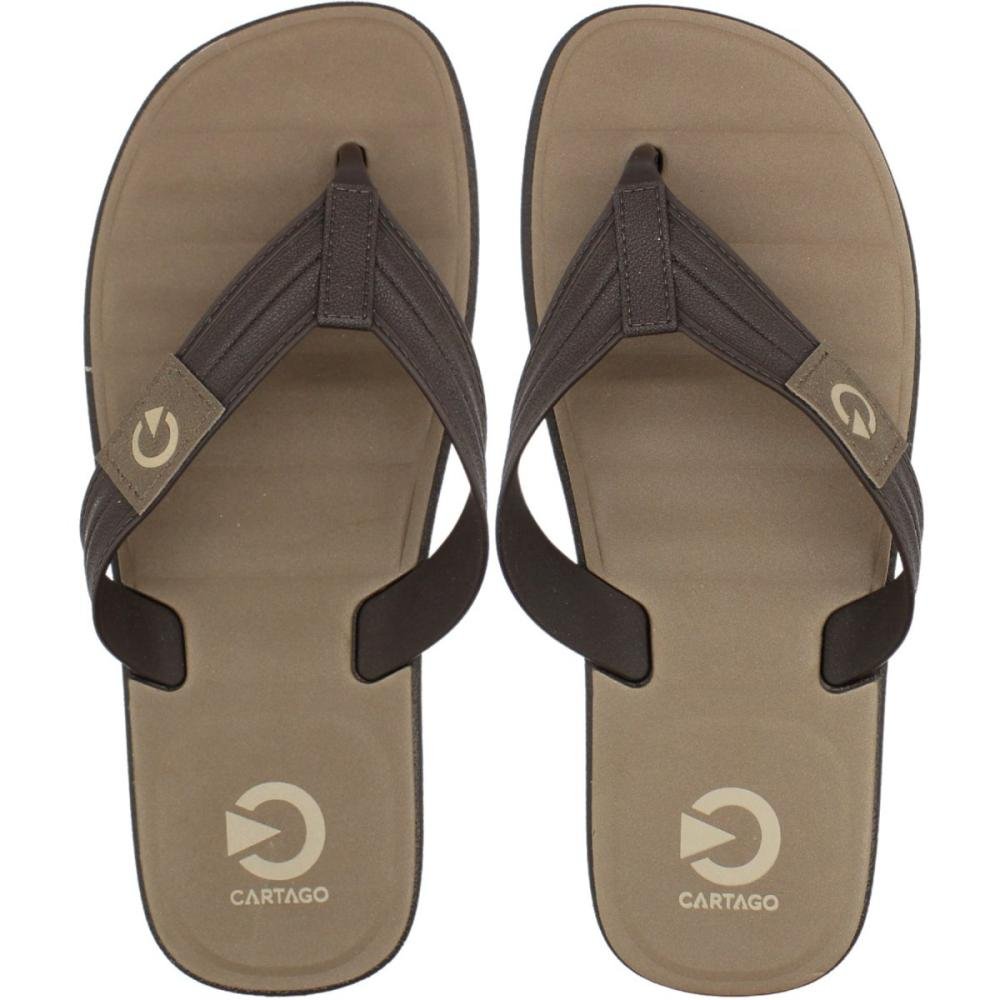 Chinelo de Dedo Cartago Aspen GomosConforto Masculino Marrom 1