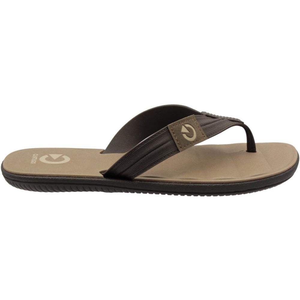 Chinelo de Dedo Cartago Aspen GomosConforto Masculino Marrom 2