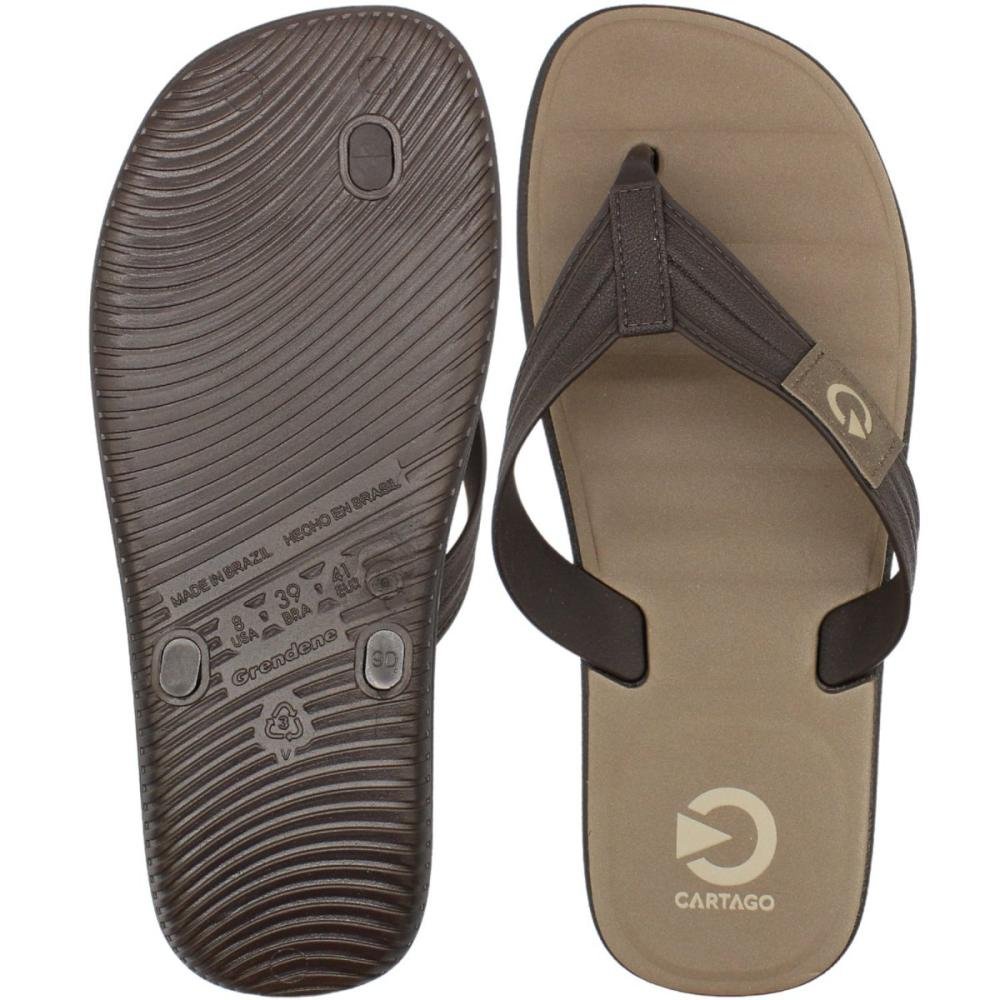 Chinelo de Dedo Cartago Aspen GomosConforto Masculino Marrom 3