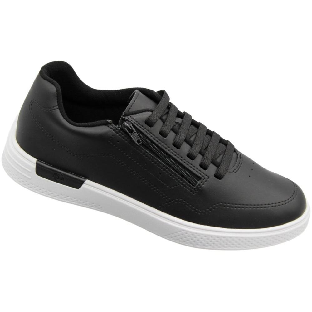 Sapatênis Masculino BRsport Mônaco Cadarço Elástico Preto 3