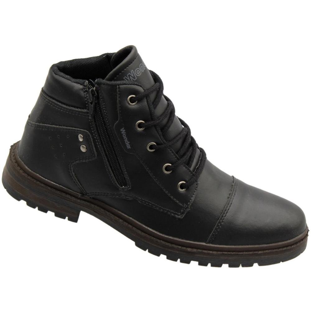 Bota Coturno Wonder Garagem Masculina Preto 3