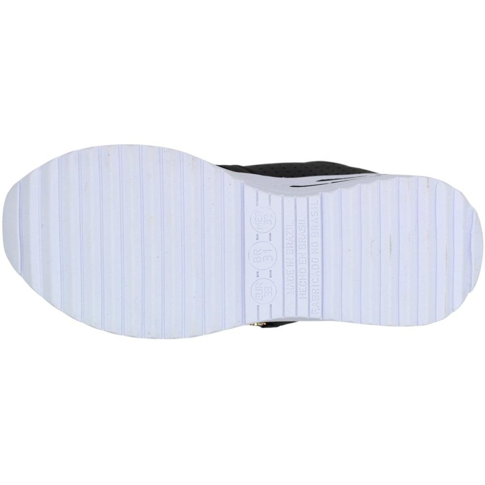 Tênis Infantil Club Happy Cano Alto Glitter Menina Preto 5