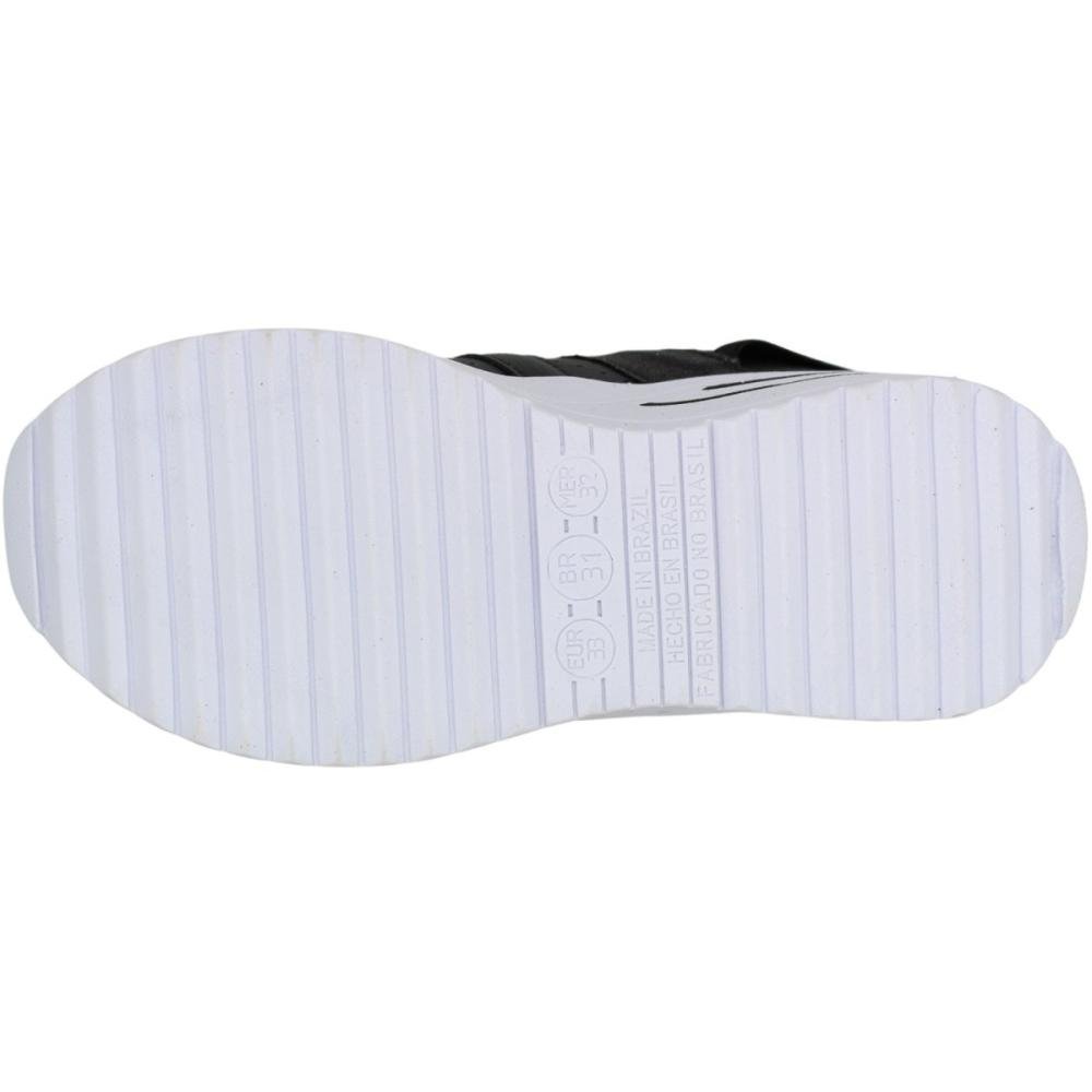 Tênis Infantil Club Happy Cano Alto Glitter Menina Preto/Branco 5