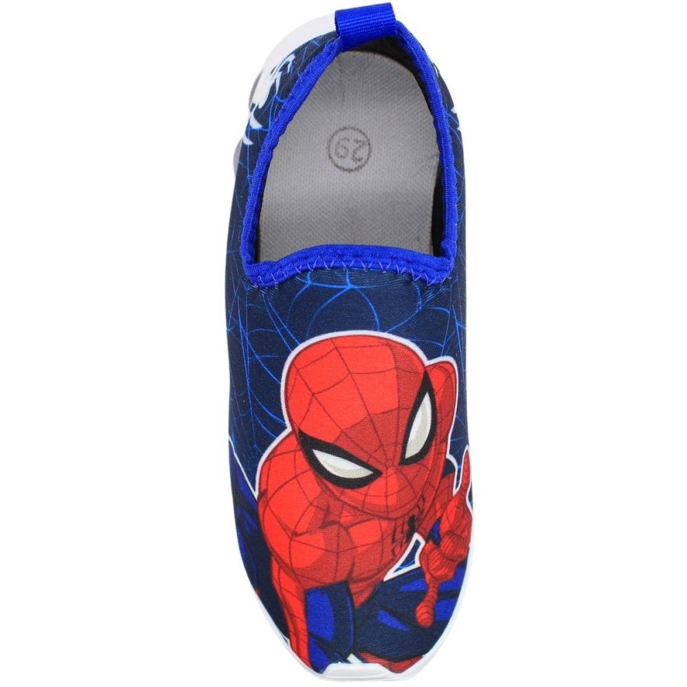 Tênis de Luzinha Calce Kids Divertido Sem Cadarço Menino Azul 4