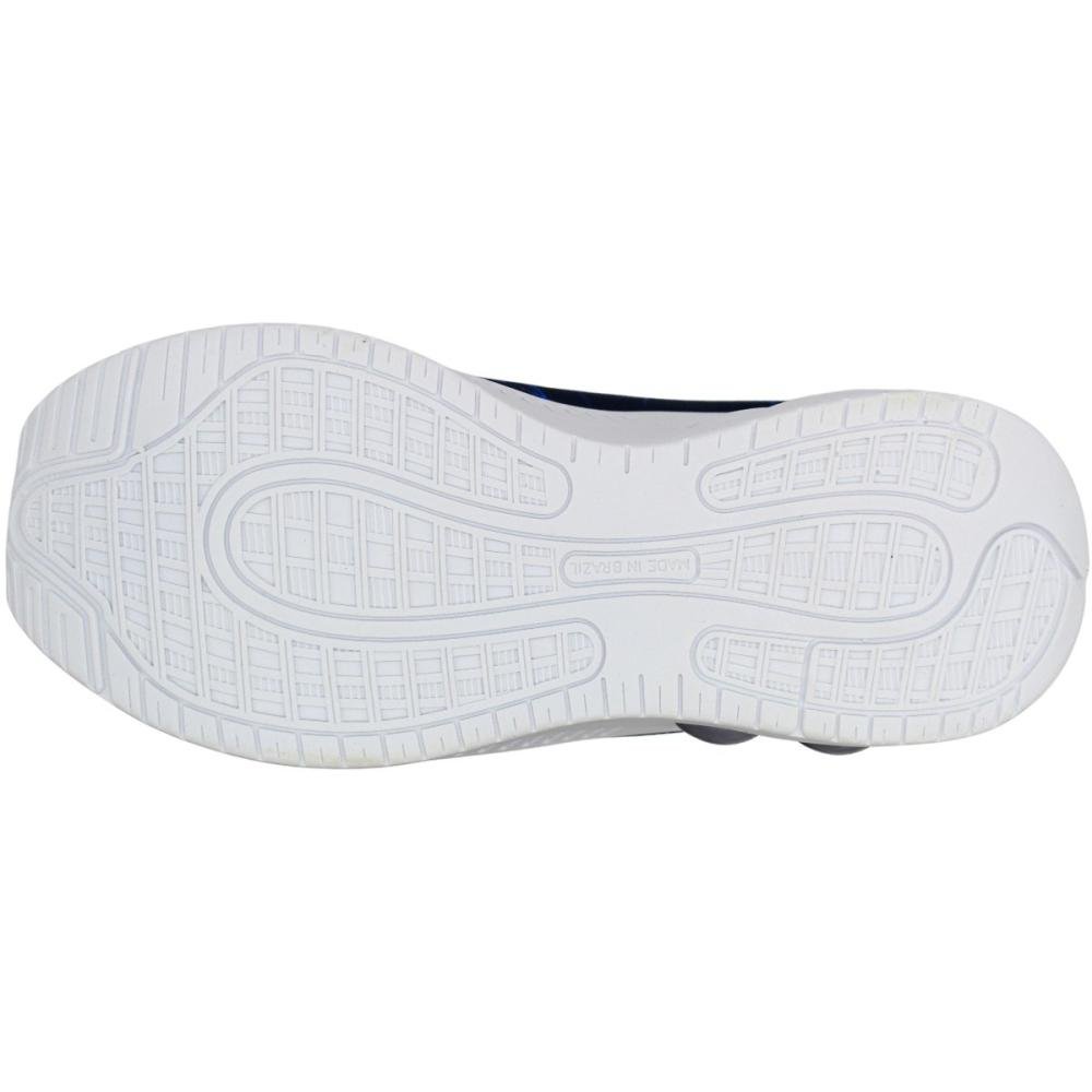 Tênis de Luzinha Calce Kids Divertido Sem Cadarço Menino Azul 5