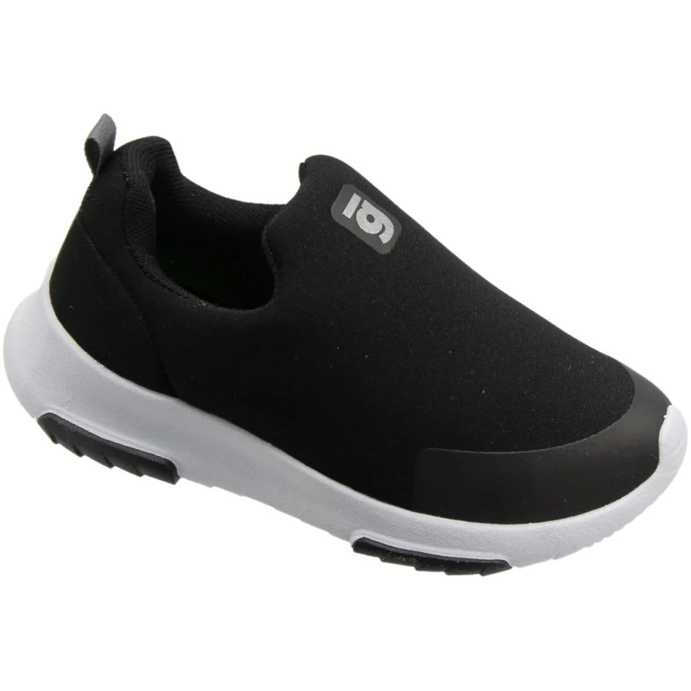 Tênis Infantil Gibizinho Sem Cadarço Confortavel Menino Preto 3