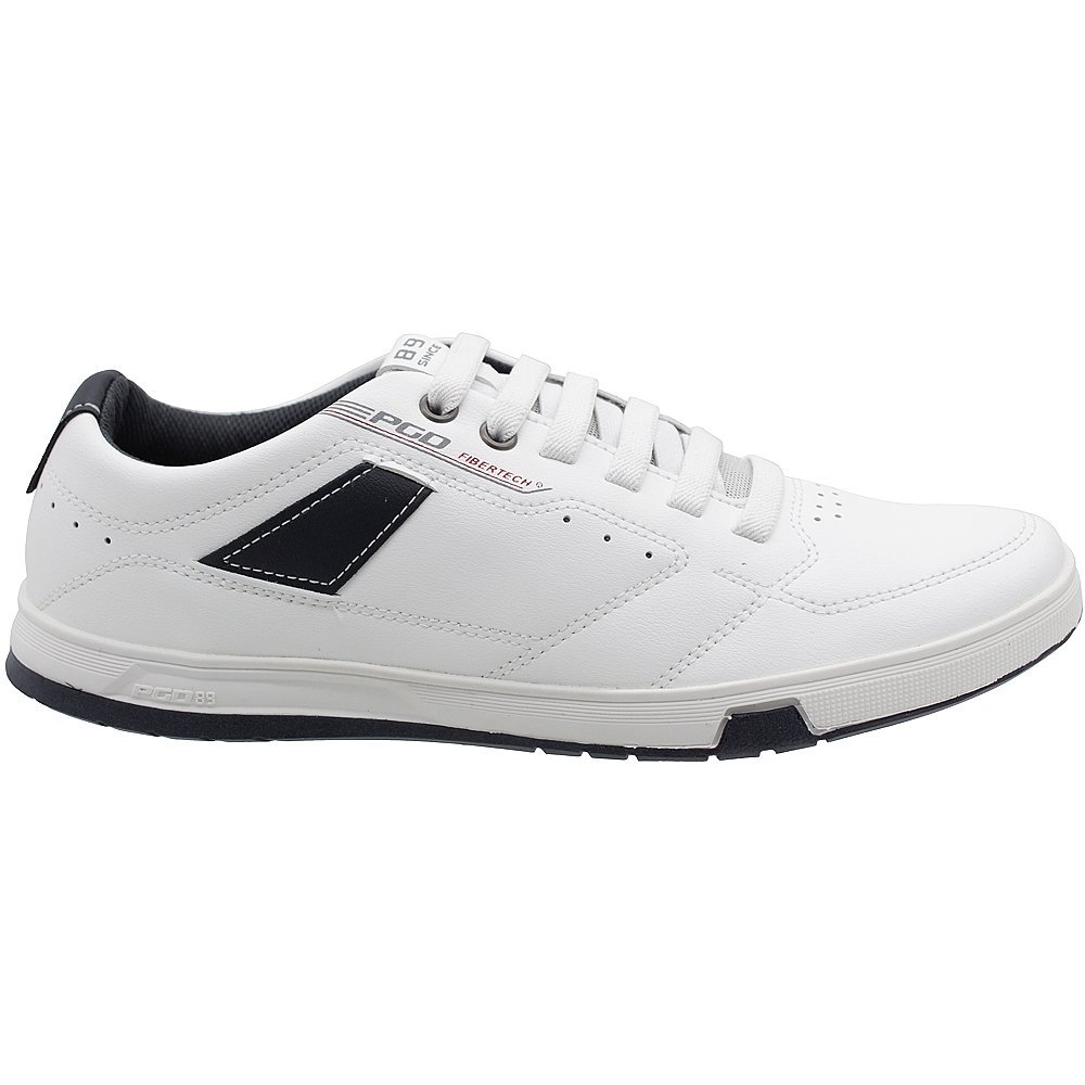 Sapatênis Pegada PGD Merrom Element Microfibra Masculino Branco 2
