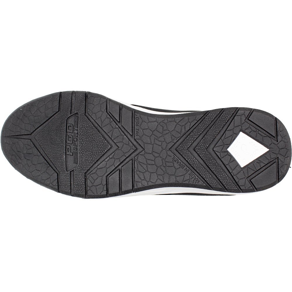 Tênis Masculino Casual Pegada Microfibra Nobuck Masculino Preto 4