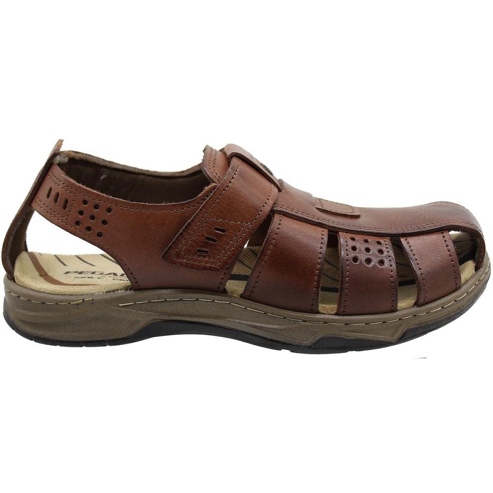 Sandália Pegada Anilina 24L Masculina  Marrom 2