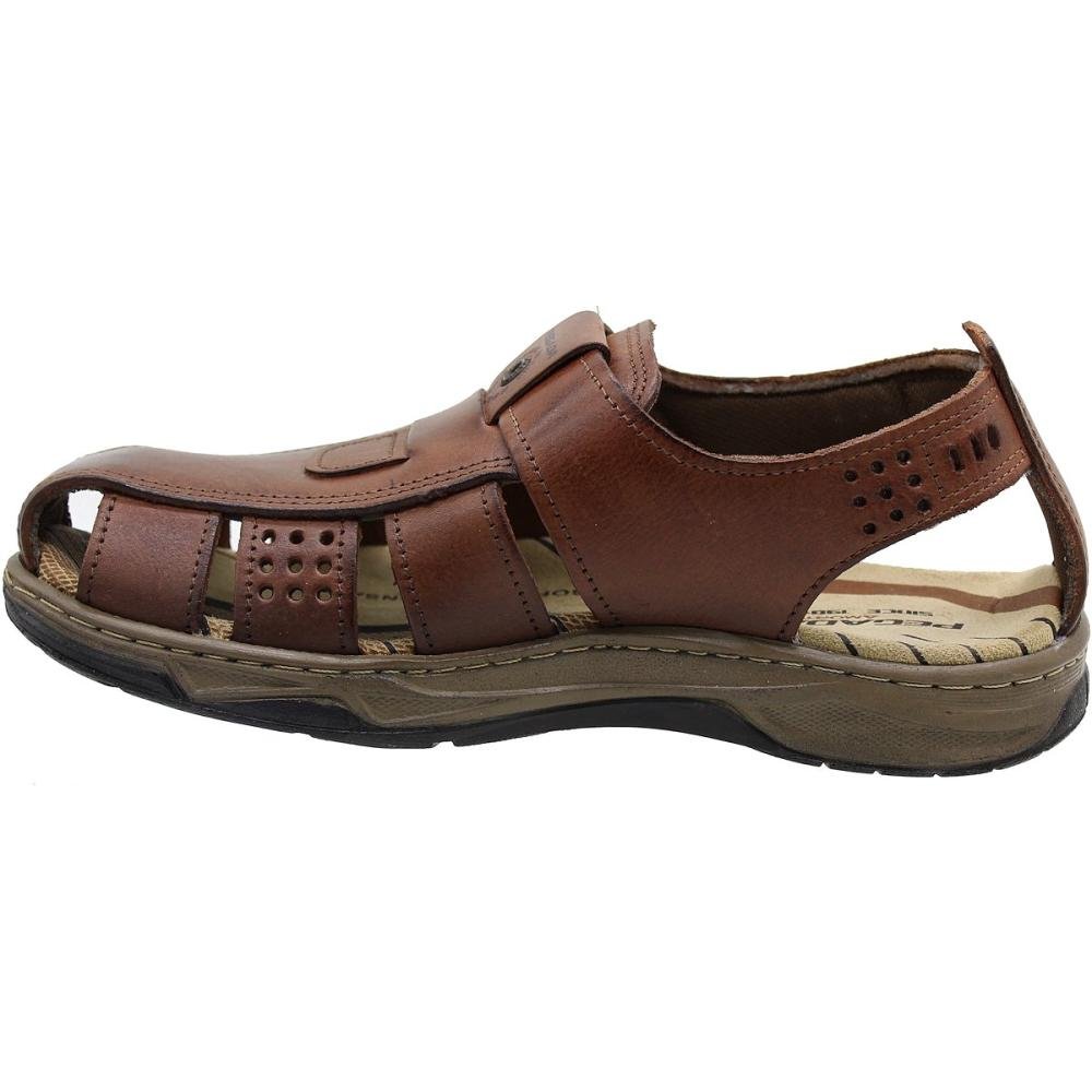 Sandália Pegada Anilina 24L Masculina  Marrom 3