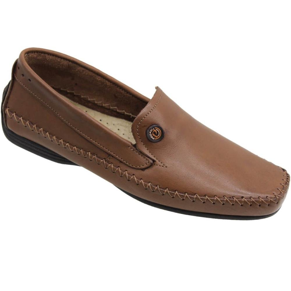 Sapatilha Mocassim Casual Pegada Mister Masculino Marrom 1