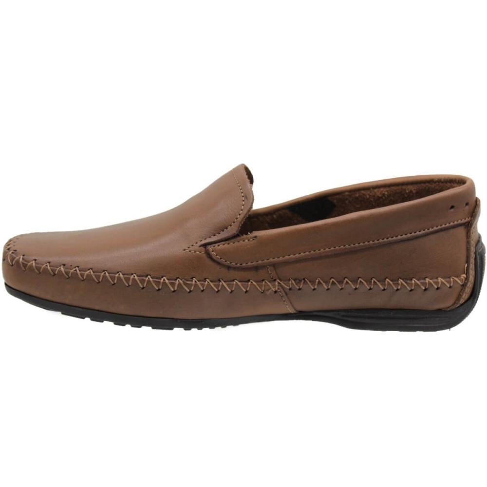 Sapatilha Mocassim Casual Pegada Mister Masculino Marrom 3
