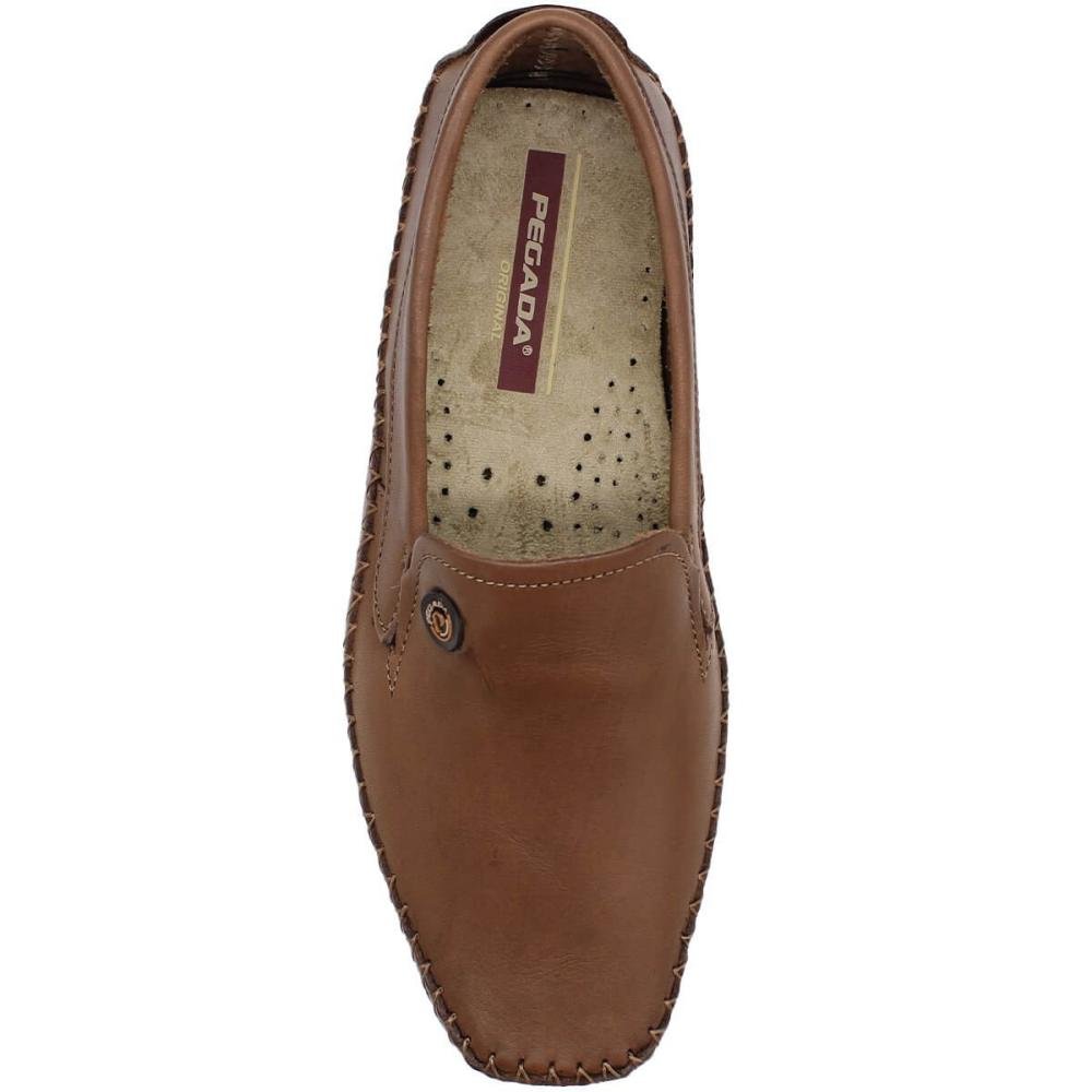 Sapatilha Mocassim Casual Pegada Mister Masculino Marrom 4