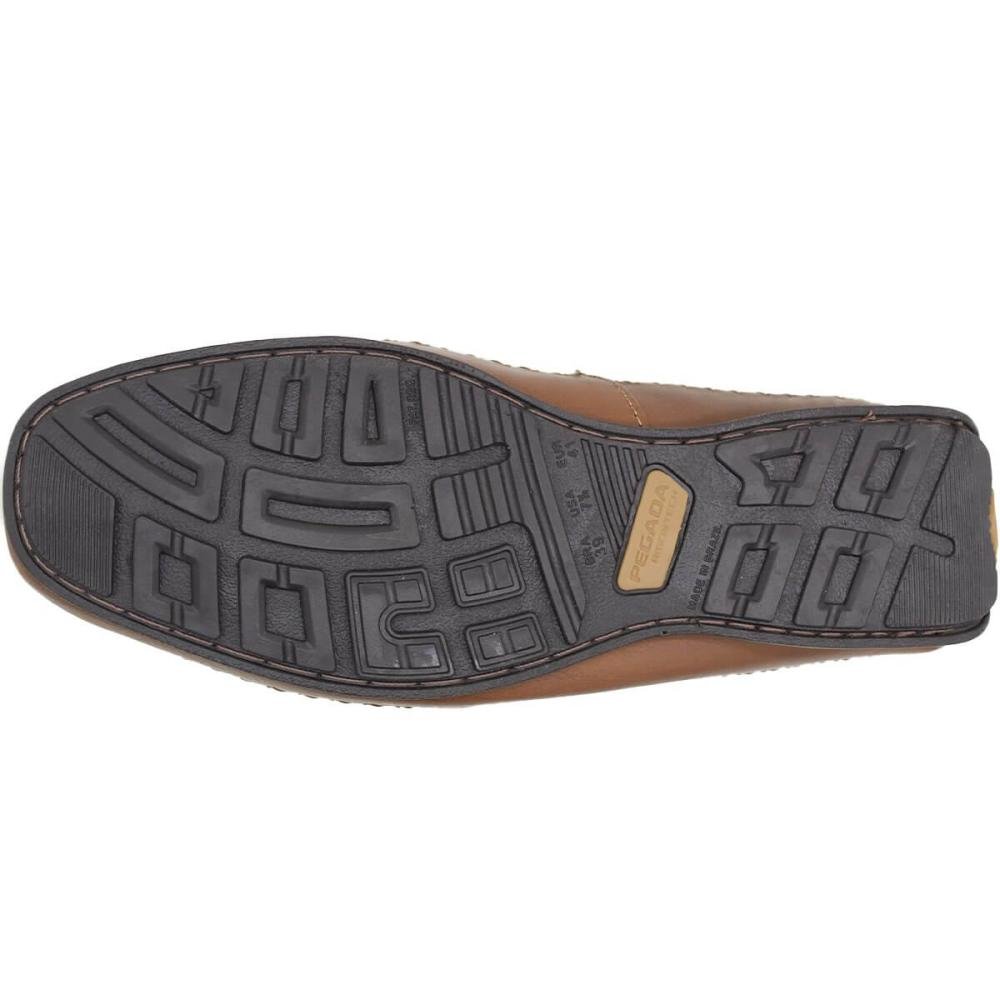 Sapatilha Mocassim Casual Pegada Mister Masculino Marrom 5