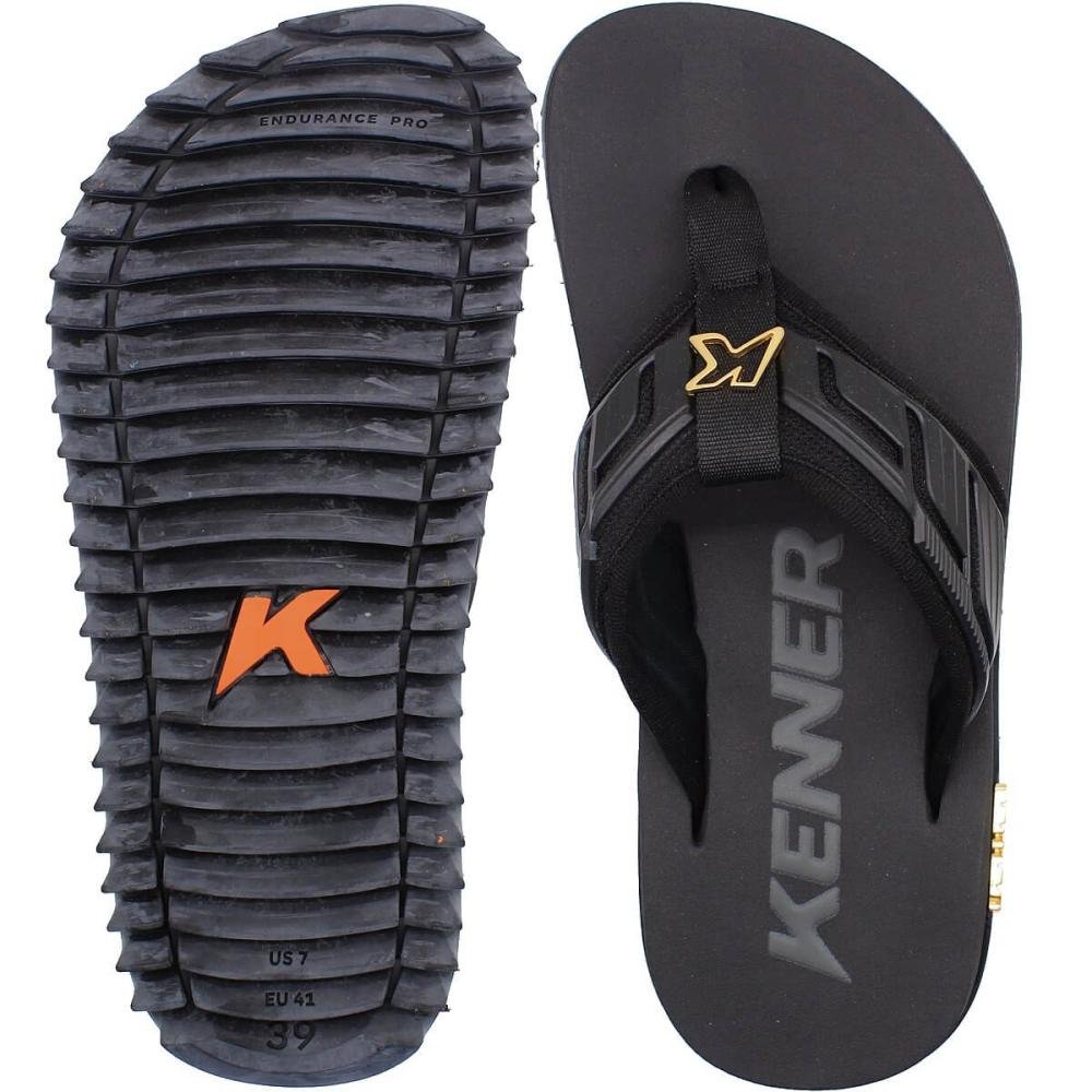 Sandália de Dedo Kenner Kivah Full Force Masculina Preto 3