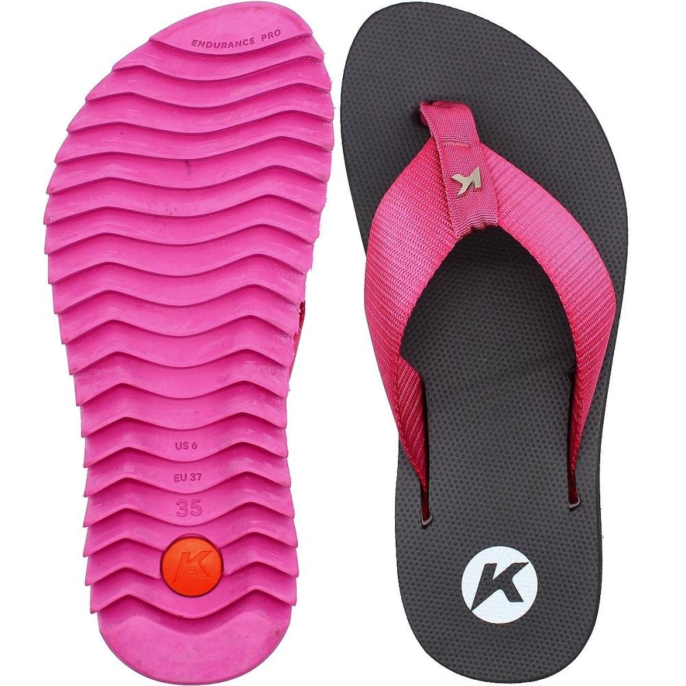 Sandália de Dedo Kenner Kyra Essence Feminino Rosa/Preto 3