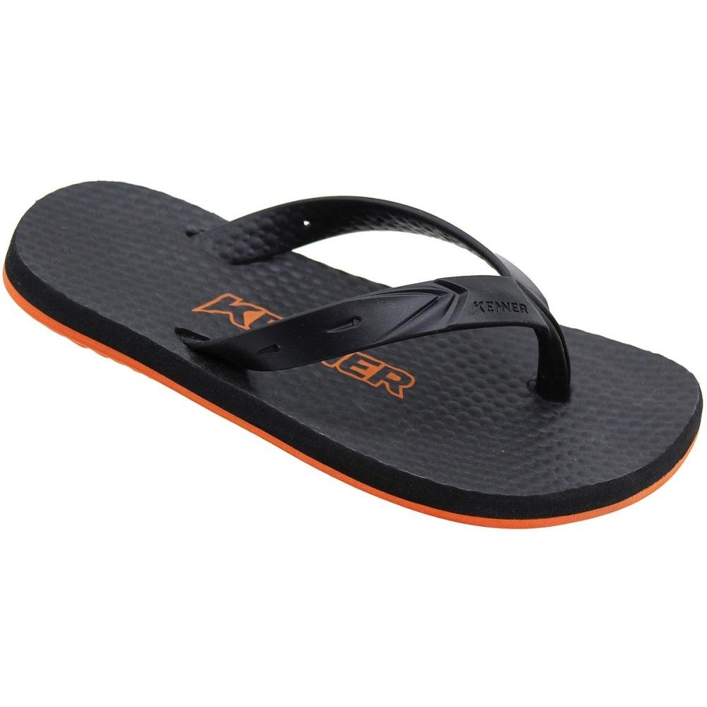 Sandália de Dedo Kenner Infantil Summer Kids Masculina Preto/Laranja 2