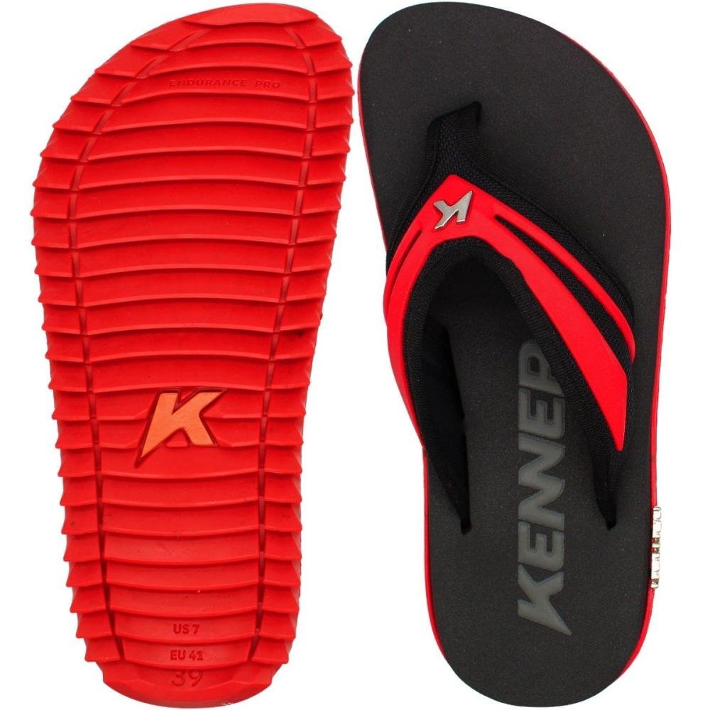Sandália de Dedo Kenner Kivah New Force Tratorado Robusto Masculina Preto/Vermelho 3