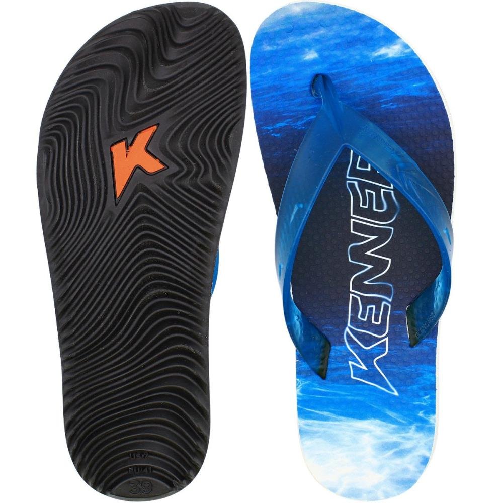 Sandália de Dedo Kenner Summer Ocean Masculina Azul/Branco 3