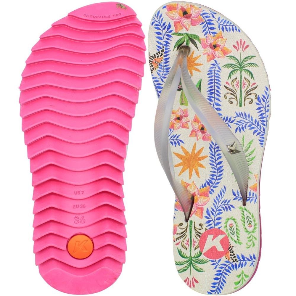 Sandália de Dedo Kenner Ibiza Pro Jardim Feminina Branco 3