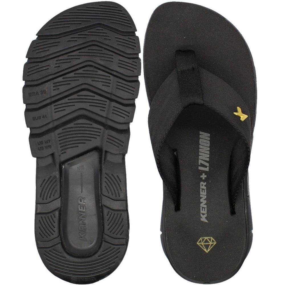 Sandália De Dedo Kenner Orak L7NNON Masculina Preto 3