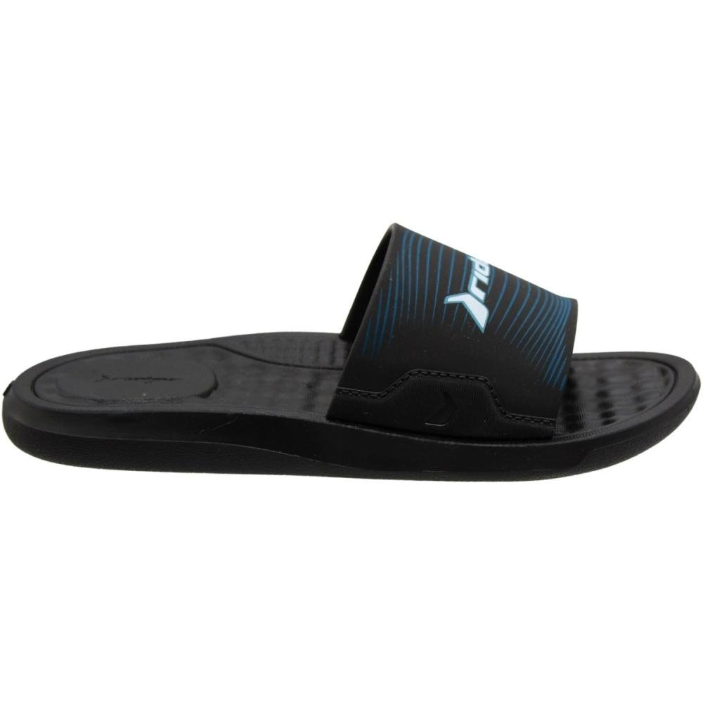 Chinelo Slide Infantil Rider Step Esfera Massageadora Masculino  Preto/Azul 2