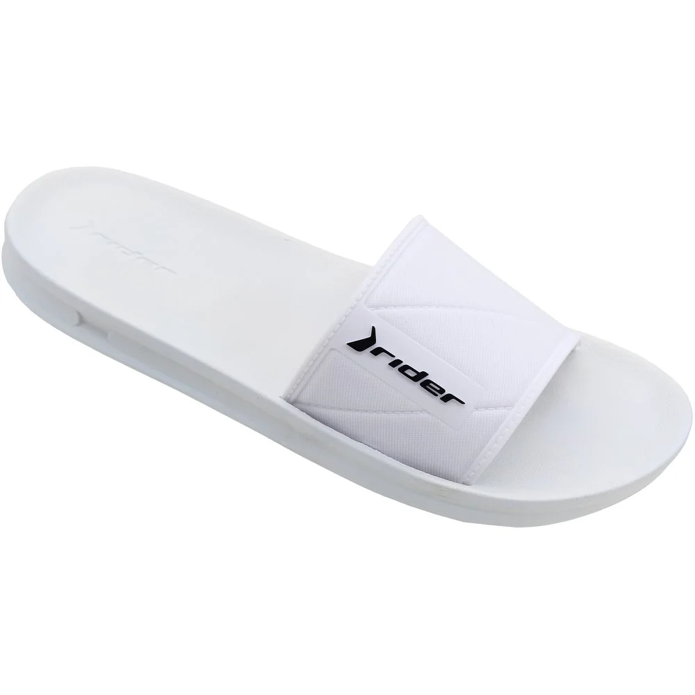 Chinelo Slide Rider Street Solado Macio Gáspea Masculino Branco 2