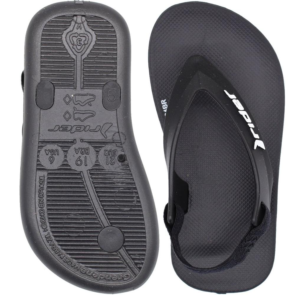 Sandália De Dedo Infantil Rider Street Baby Masculino Preto/Branco 3